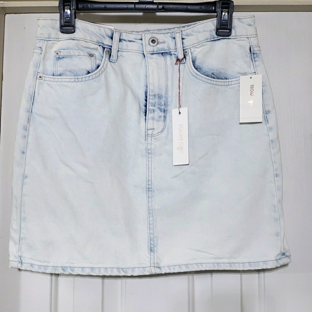 Ella Moss High Rise Denim Mini Skirt